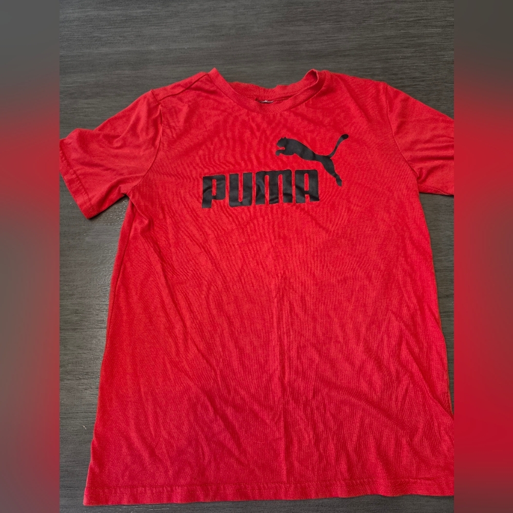 Puma Bold Red Tee with Black Logo